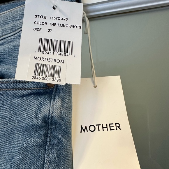 NWT Mother The Insider High Waist Crop Step Fray Hem Jeans (27) - Picture 4 of 7